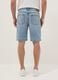 Light blue denim Bermuda shorts in pure cotton, regular fit_2