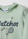 Green pure cotton boys' regular fit t-shirt with print_2