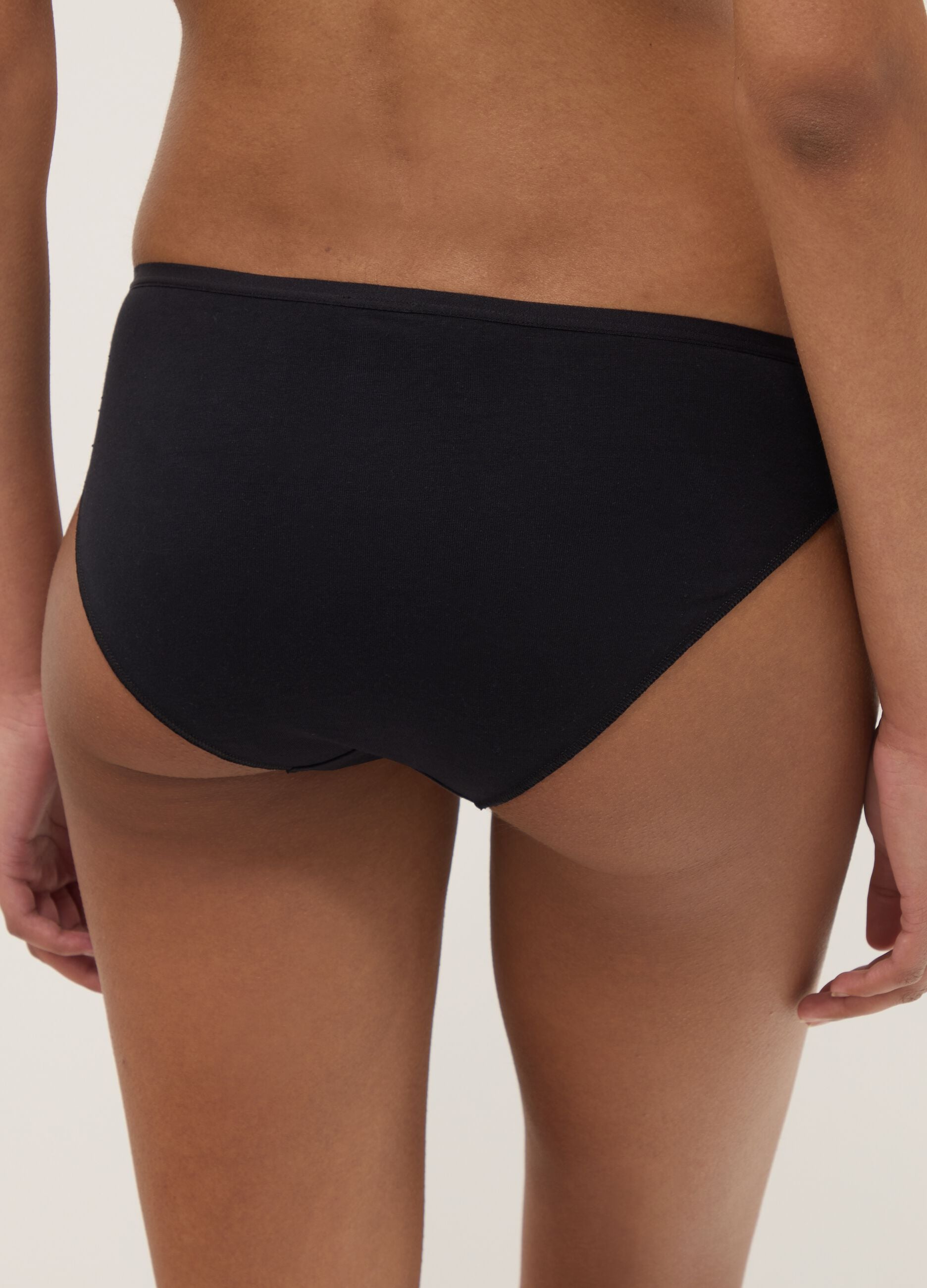 Multipack of multicolour stretch organic cotton briefs
