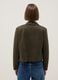 Regular fit green cotton biker jacket_3