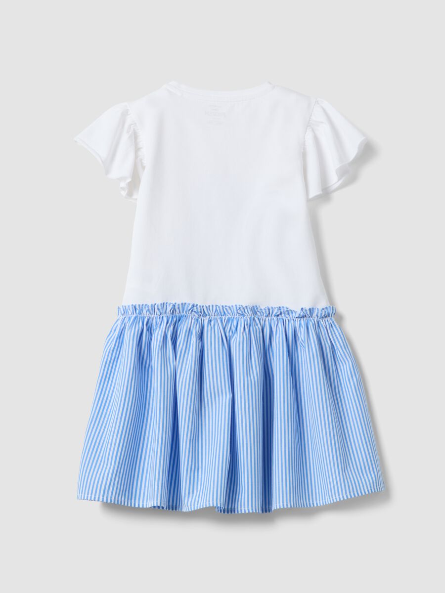 Girls&rsquo; multicolour stretch cotton dress with Frozen print_1