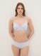Blue triangle bra with lace and thin straps_1