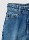 Girls' Blue Balloon Fit Pure Cotton Jeans_3