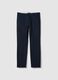 Slim fit blue stretch cotton chinos_4
