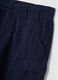 Blue regular-fit pure cotton cargo shorts_5