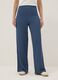 Blue relaxed fit maternity trousers in stretch viscose_1