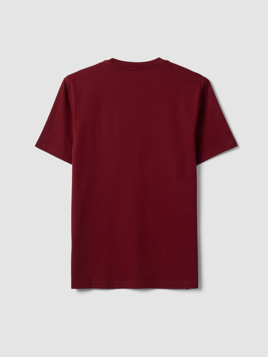 Red Supima cotton crew-neck T-shirt, regular fit_1