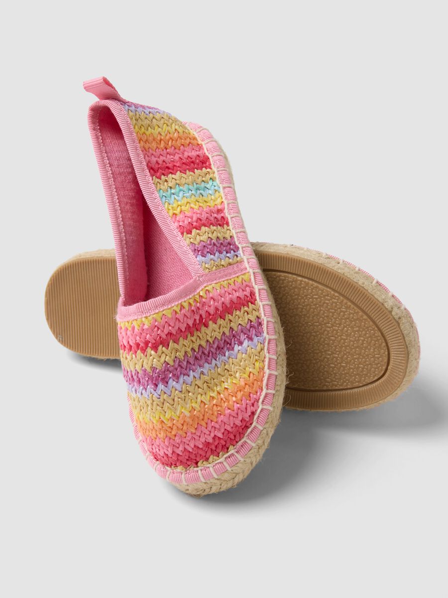Girls&rsquo; multicolour woven espadrilles_1