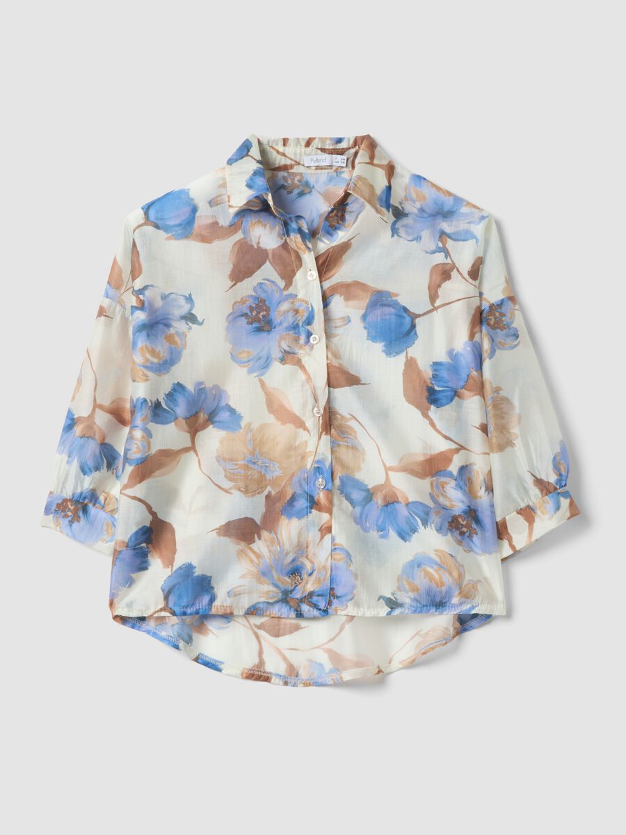 Regular-fit floral print viscose-blend shirt_4