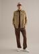 Beige pure linen long-sleeve shirt regular fit_0