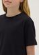 Girls' black pure cotton boxy fit t-shirt_2