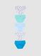 Kids&rsquo; multicolour pure cotton slip multipack_0