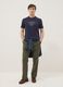 Blue pure cotton T-shirt with front print, regular fit_1