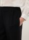 Black wide-leg trousers with elasticated waist_3