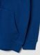 Blue hooded sweatshirt in pure organic cotton for boys, regular fit_3