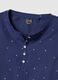 Blue pure cotton nightdress with hearts and serafina collar_5