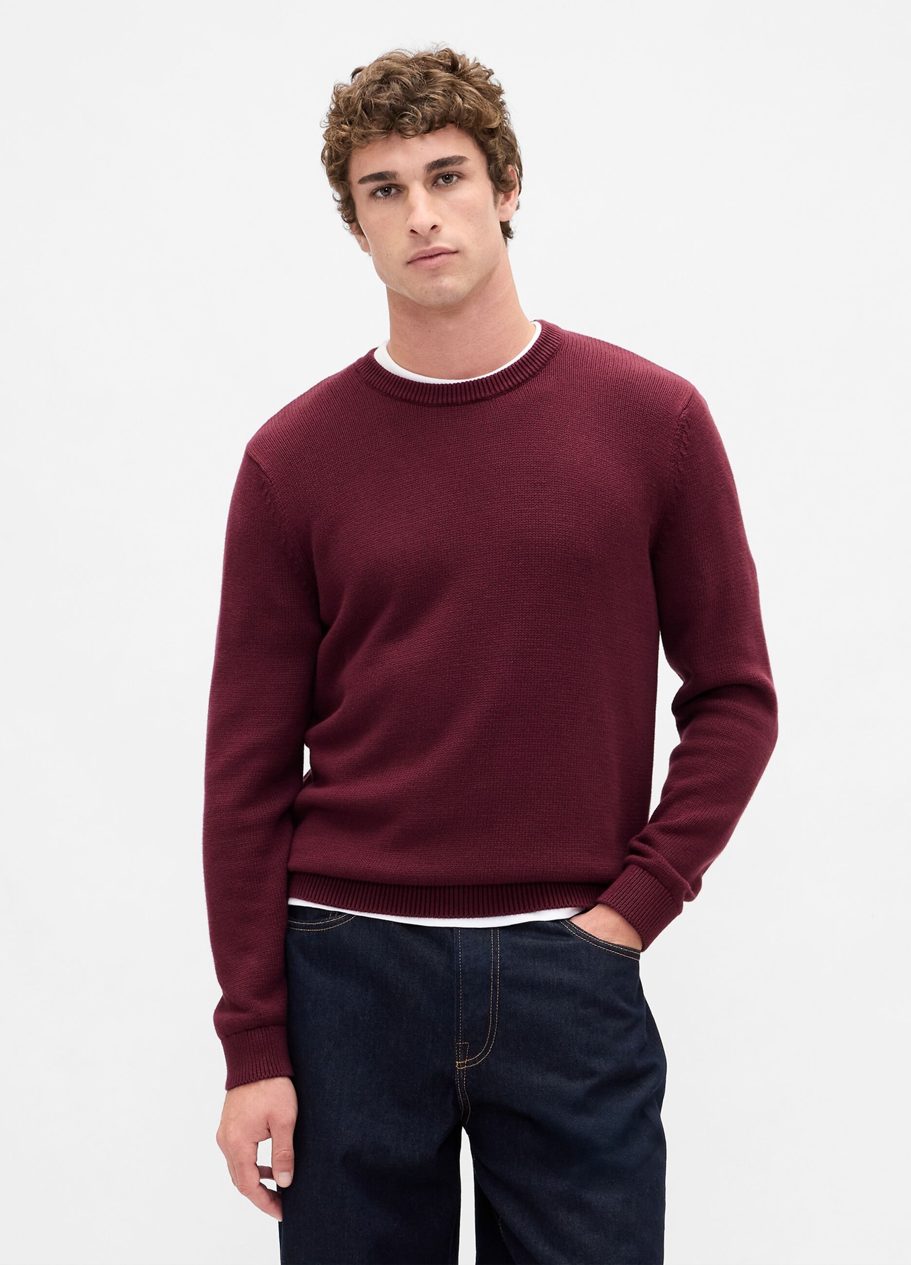 Red cotton jumper