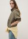Green Cotton Blend Parka with Hood Regular Fit_2