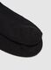 Three-pack black cotton blend regular fit sports socks_1