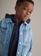 Child's regular fit blue denim pure cotton jacket_0
