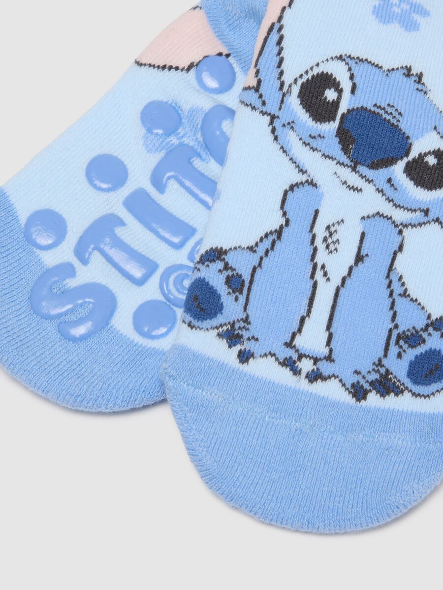 Girl's colourful short cotton blend socks - 2-pack with designs_2
