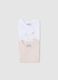 Multicolour short-sleeved baby bodysuits twin pack in pure cotton_3