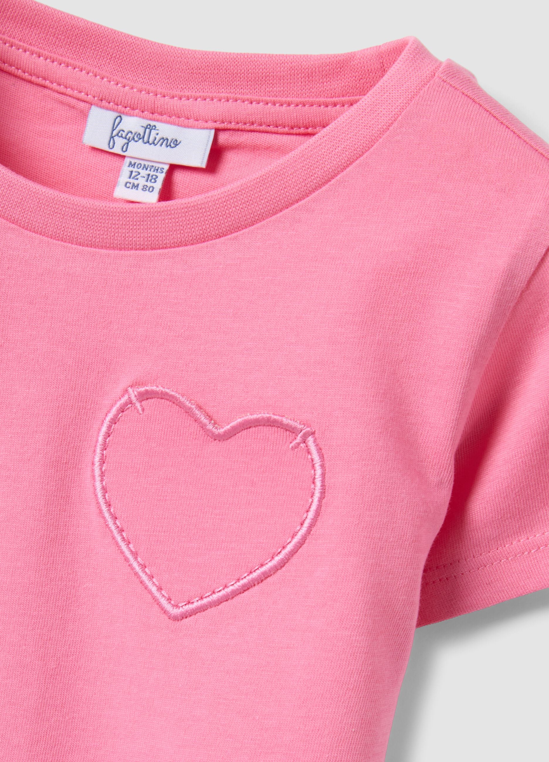 Multicolour pure cotton 2-pack T-shirts for baby girl