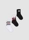 Boys&rsquo; 3-pack multicolour short socks in stretchy organic cotton_0