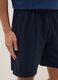 Pigiama corto in jersey di puro cotone organico blu regular fit_3