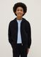 Girls' pure cotton black hoodie regular fit with zip_0