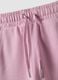 Pantaloni culotte rosa in puro cotone organico per bambina_2
