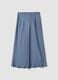 Long grey satin skirt_4