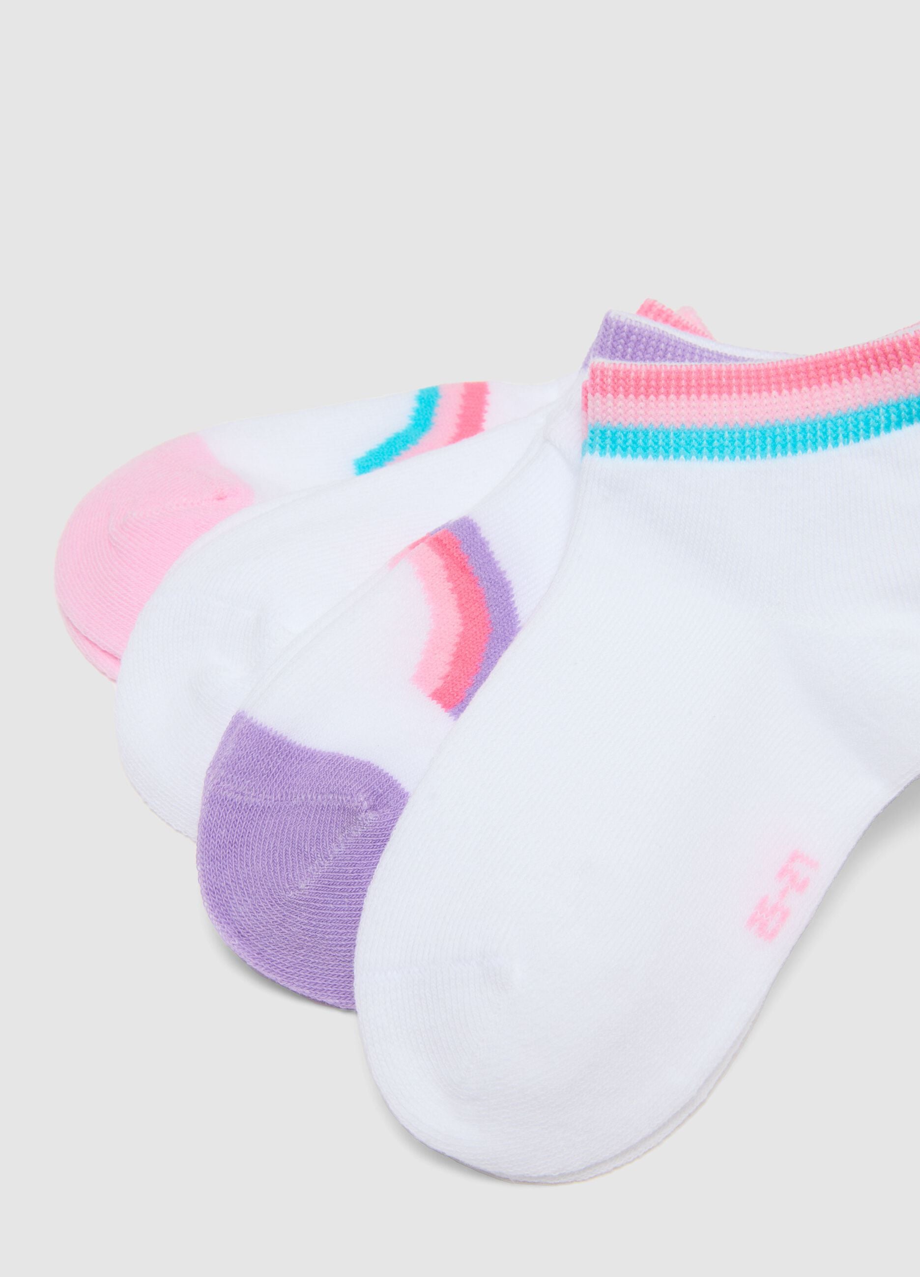 Multipack of multicolour cotton blend girl's socks regular fit