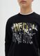 Round neck sweatshirt with print_1