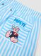Multicolour striped swim shorts with Popeye print_5