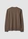 Grey crew-neck cotton-blend sweatshirt, regular fit_1