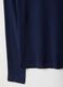 Blue long sleeve pure cotton t-shirt regular fit_5