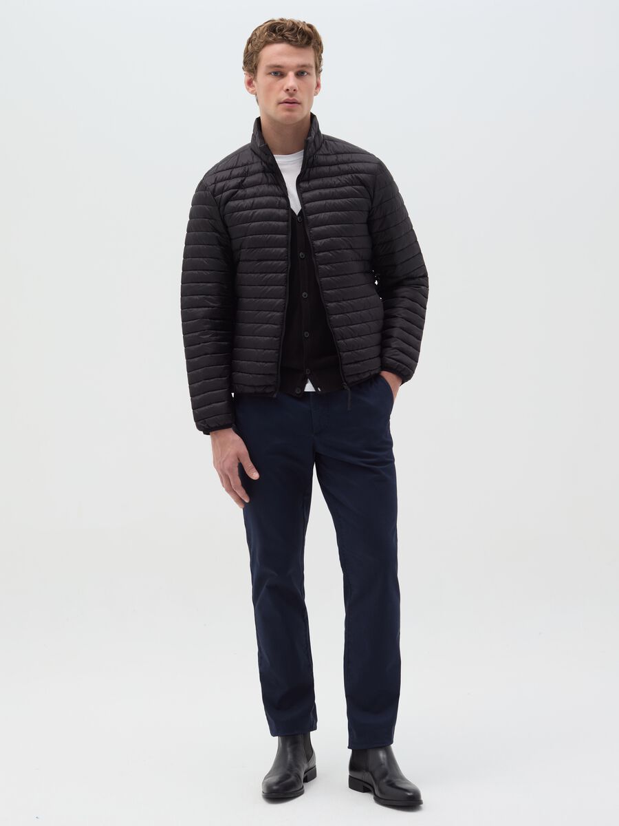 Full-zip ultralight quilted down jacket_1