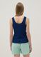 Blue pure cotton regular fit T-shirt with Henley collar_2