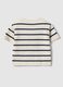 Children's regular fit multicoloured striped pure cotton t-shirt_1