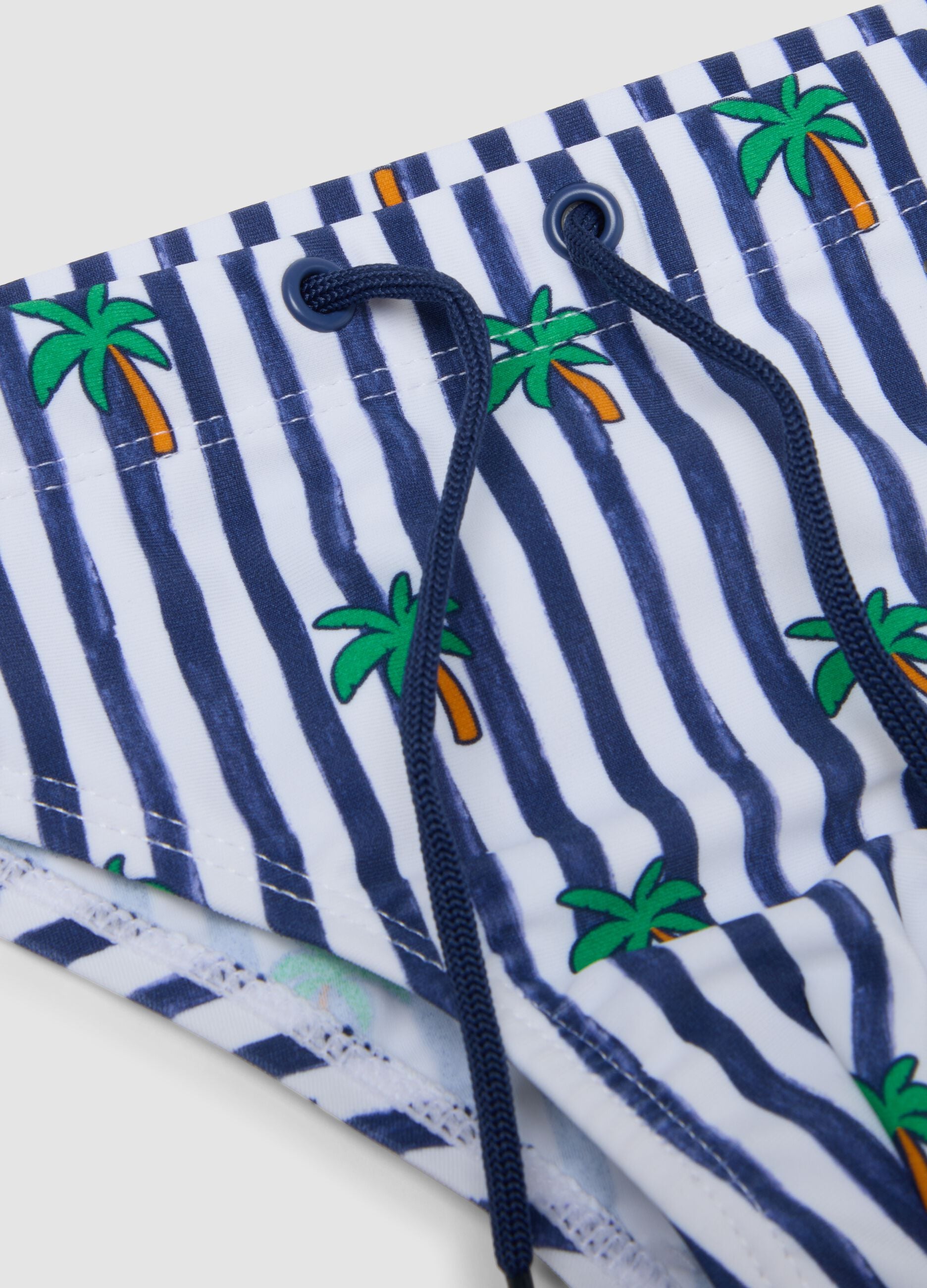 Blue stretch swim briefs
