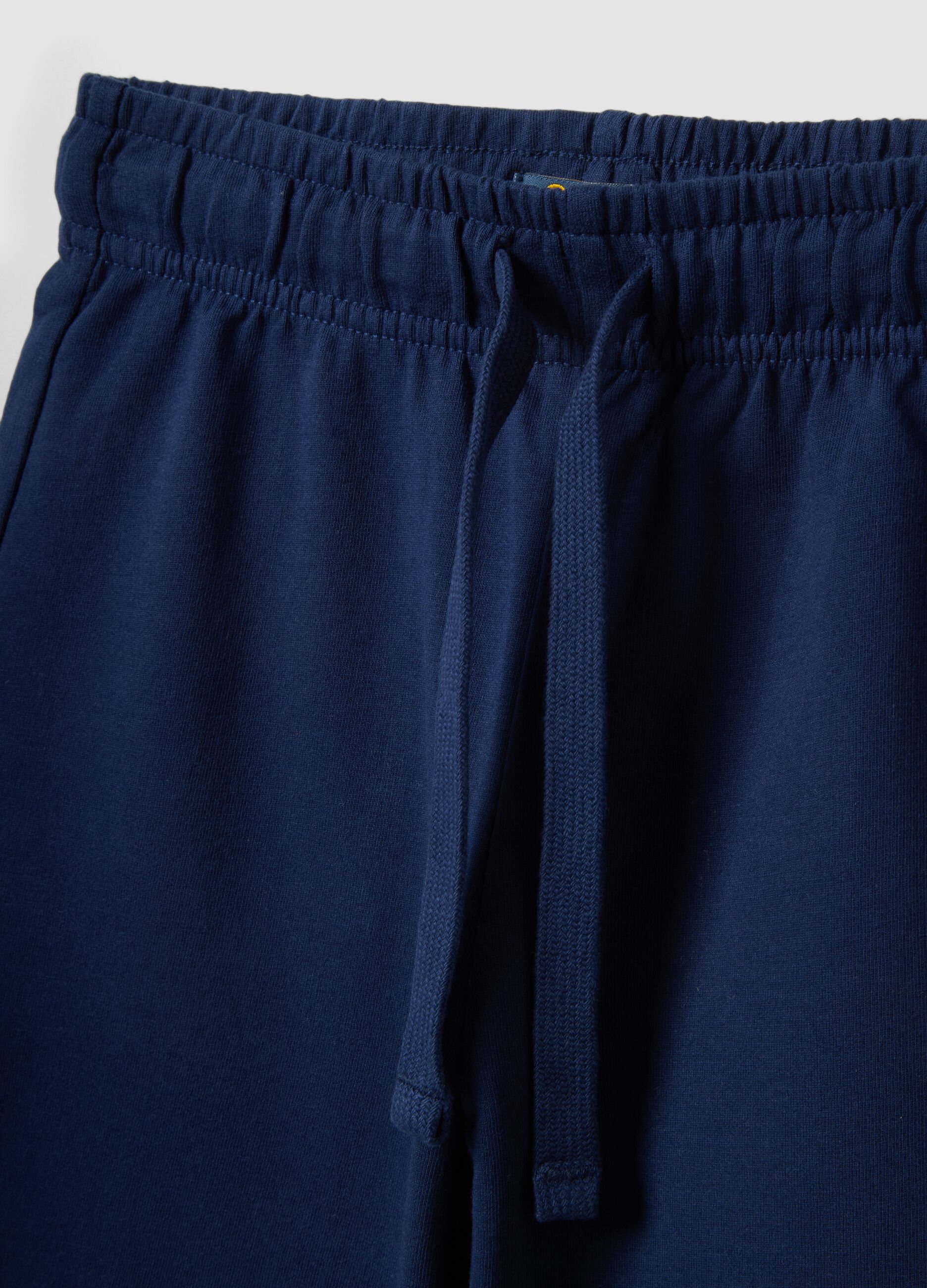Kids' regular fit blue pure cotton shorts