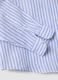 Light blue pure linen striped shirt with mandarin collar, regular fit_5