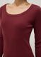 Red pure cotton long sleeve T-shirt regular fit_3