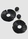 Black raffia earrings_1