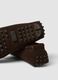 Brown genuine leather moccasins with non-slip sole_1