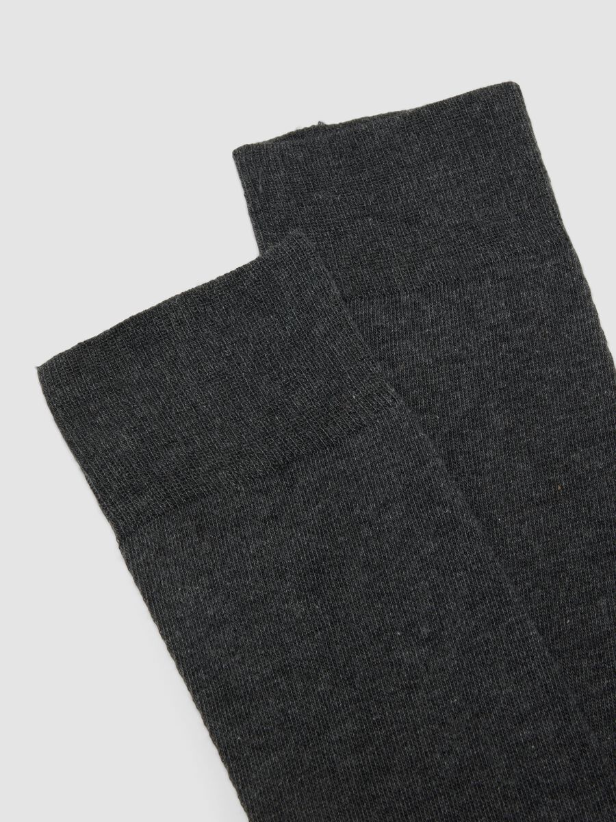 Bipack di calze midi multicolor in cotone elasticizzato_2