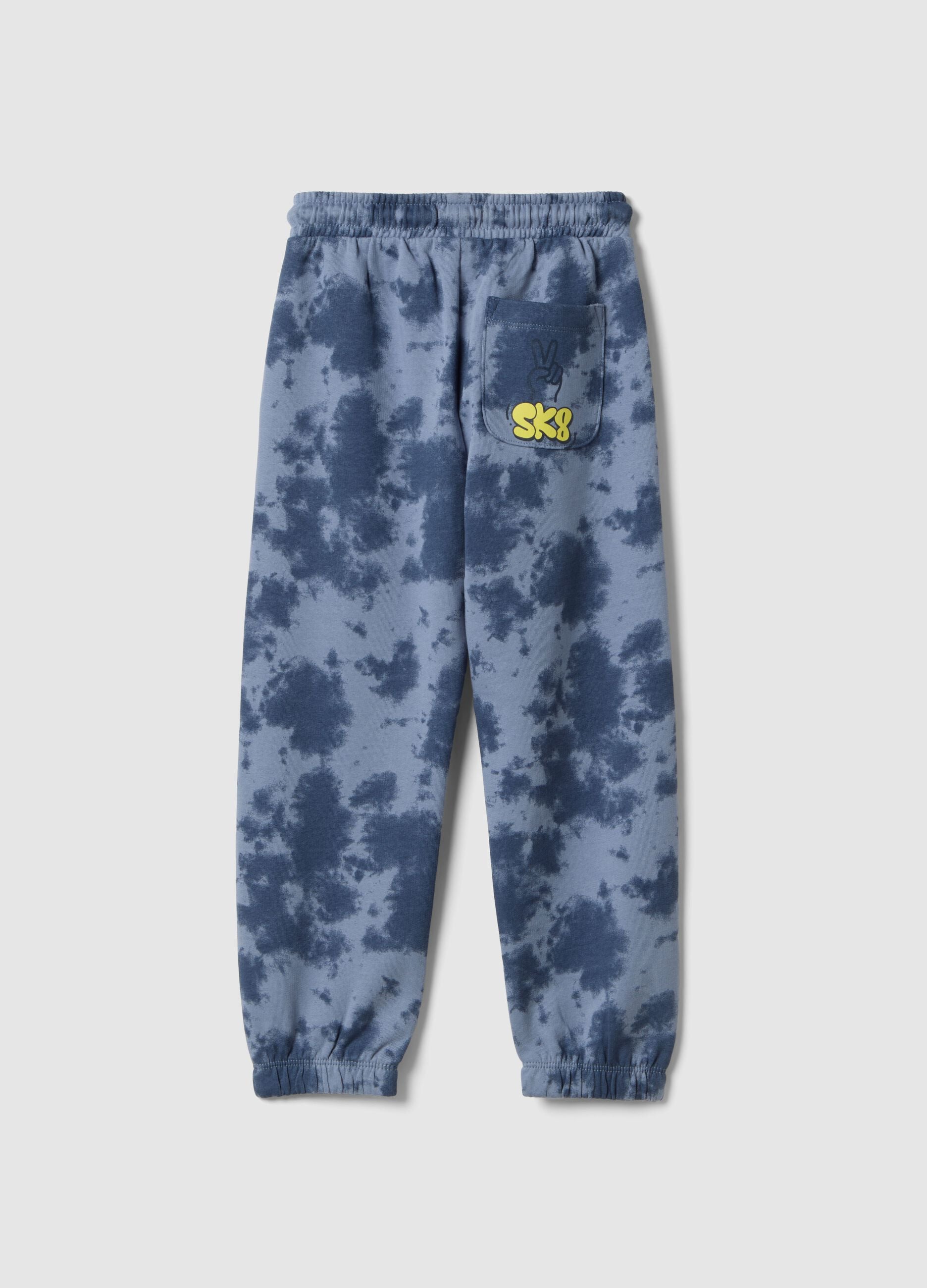 Multicolour TieDye Pure Cotton Regular Fit Children's Trousers