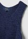 Blue Cotton Blend Regular Fit Tank Top_5