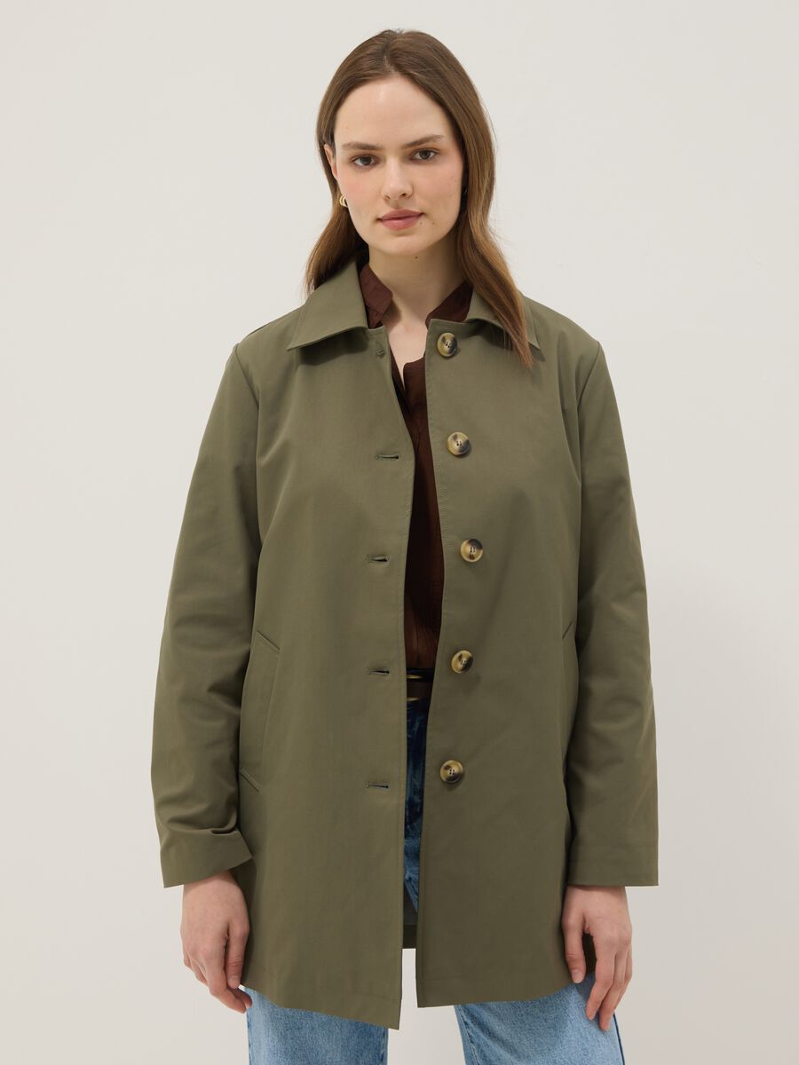Green jacket with collar and buttons_1